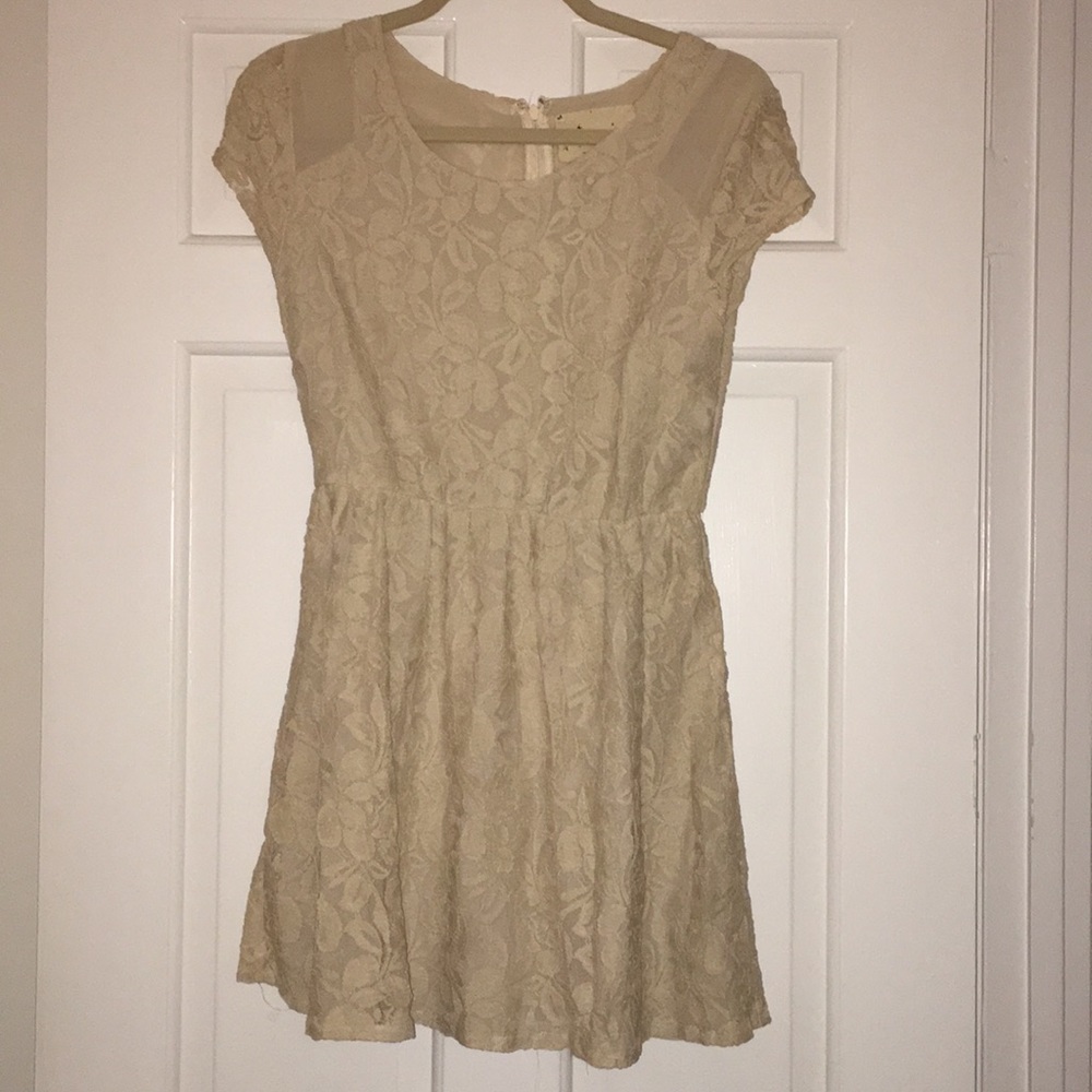Coincidence And Chance Creme Lace Dress